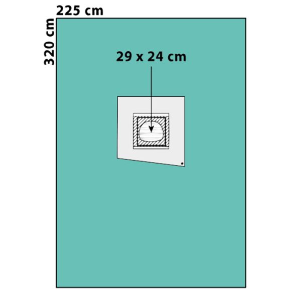 ETO Sterile Dark Blue Disposable Medical Drapes For C Section