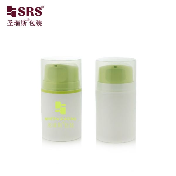 Wholesale PP PCR Recycled Snap On Facial Cleanser Airless Pump Cream Bottle
