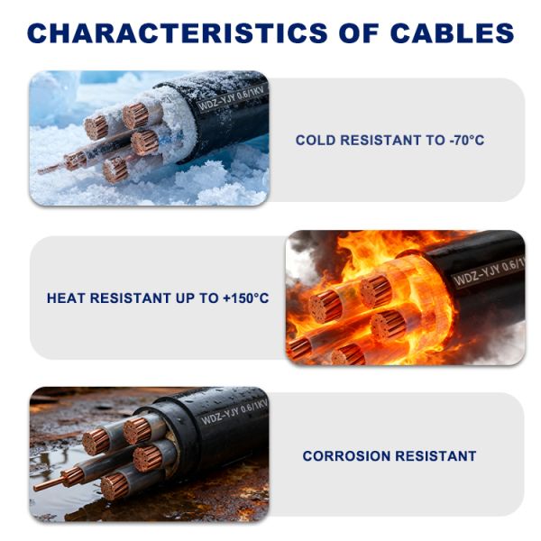 Low Smoke Zero Halogen Power Cable PE Sheath Non Armored Cable