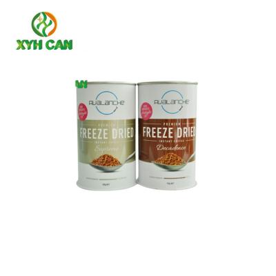 Café Tin Can avec du café hermétique Tin Box de couvercle d'agrafe en métal avec la belle conception
