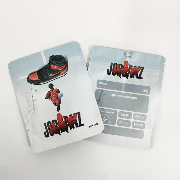 Resealable 420 Packaging 3.5g Custom Mylar Bag Soft Touch  With Zipper