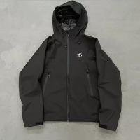Custom Polyester Zip up Hooded Jacket Nylon Waterproof Fashion Jacket for Zip Pocket High Quality Embroidery logo Jacket for Men