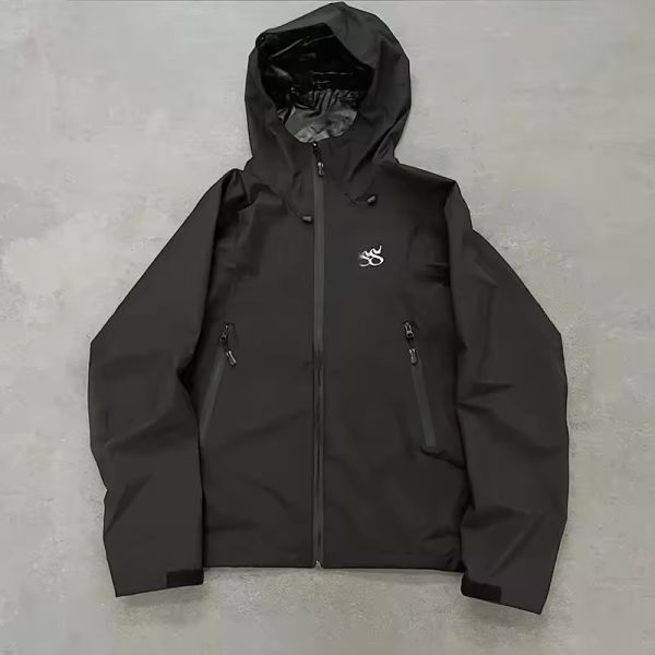 Veste à capuche à capuche zippée en polyester personnalisée Veste de mode étanche en nylon pour poche zippe de haute qualité Logo Veste pour hommes