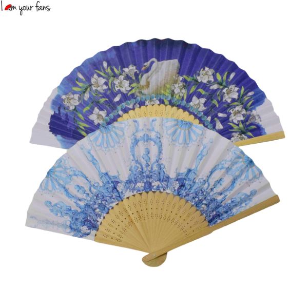 High Quality Bamboo Hand Fans Folding Fan Custom Handicraft Bamboo Fan