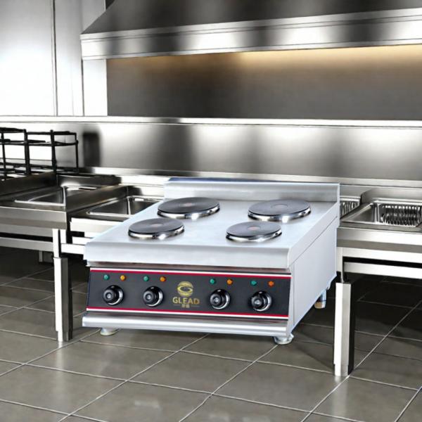 Heavy Duty Square Cooking Plate Gas/Electric Restaurant Equipment 0-300.C Temp Range