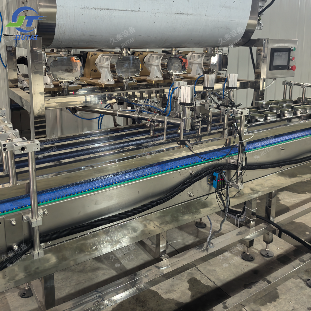 Automatic Quantitative Tomato Paste Tin Can Filling Sealing and Seaming Machine