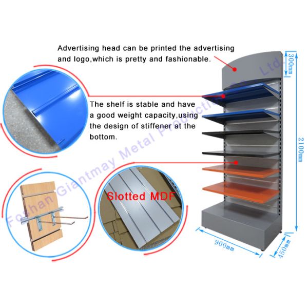 Косметики справляются дисплей Slatwall магазина стойки косметический