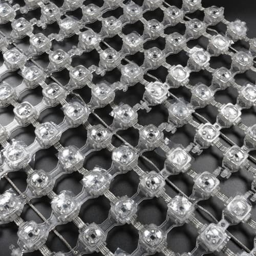 High Brightness Outdoor Transparent LED Display Screen Building Facade Advertising Video Wall Curtain Mesh Flexible Led Screen