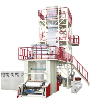 3-7 Layers Plastic Film Blowing Machine Traction Rotary High Transparency Double Rewinders