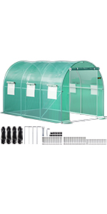 Heavy-Duty Poly Balcony Large Walk In Tunnel Plastic Greenhouse Tent For Winter Indoor Garden Winter PVC Mini