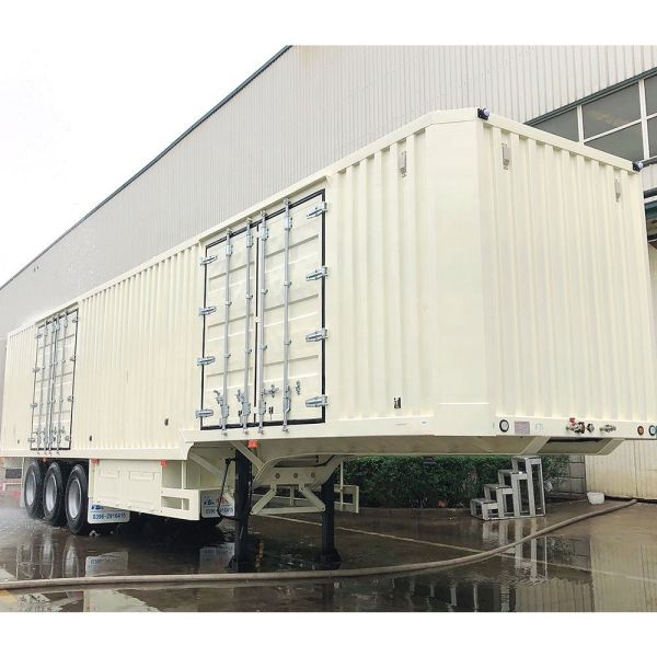 CIMC Van Type Semi Box Trailer 3 Axle Foot Dry Van Container Semi Trailer