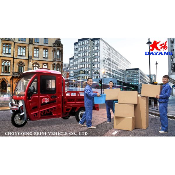 Tricycle électrique de chargement Tricycles motorisés à 3 roues DY3-150 à vitesse maximale de 45 km/h