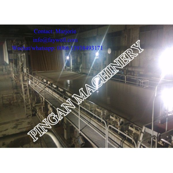 Double-stage Vacuum System 380V50Hz Kraft Paper Making Machine Featuring PLC Control System for Smooth Paper Processing