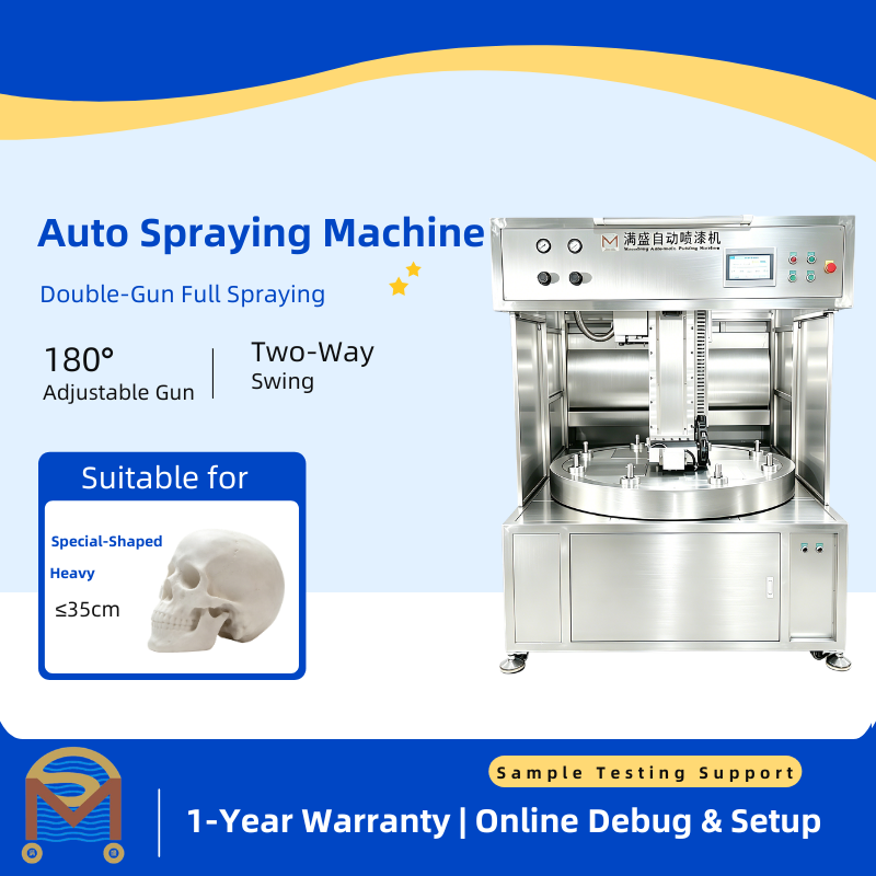 Industrial Plastic Spraying Equipment, Automated Paint Machine for Toy Crafts Oil Coating