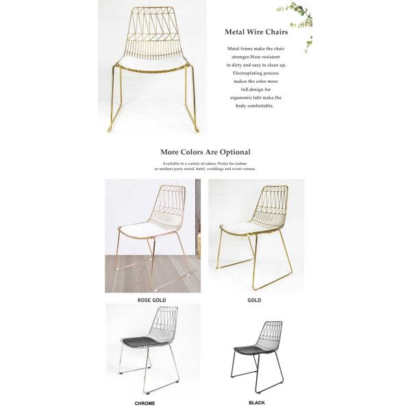 Ковка чугуна металла патио обедая отдых 46x53x80.5cm стульев крытый творческий домашний