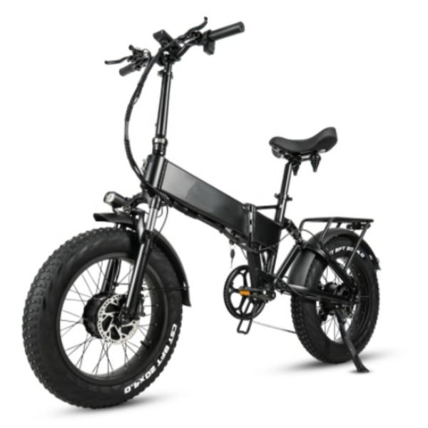 Disc Brake 1000W Electric Folding Bike 48V 17Ah 7 Speed City Fat Tire E Bike