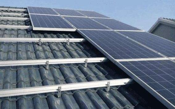 Galvanized Aluminum Solar Panel Mounting Brackets 2.5mm Thickness For Tile Roof