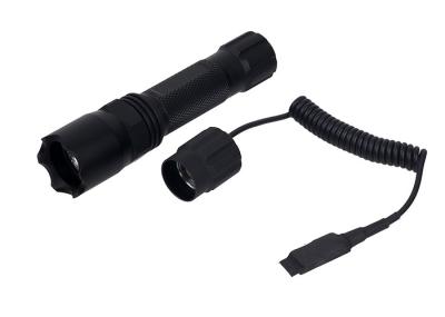 ANS LED Torch Tactical Flashlight 400 Lumens White Aircraft - Grade Aluminum Tube Anodized Black