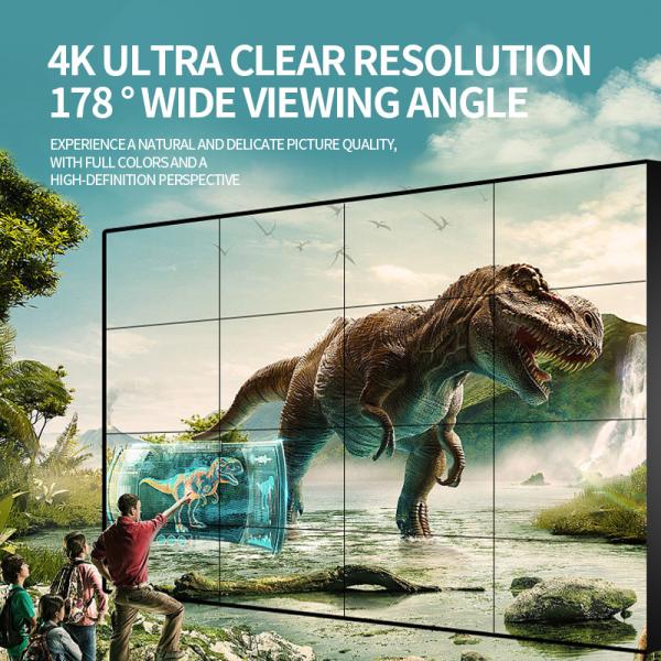 Full HD Wifi Wall Mounted Digital Signage High Brightness Display LCD Video Wall