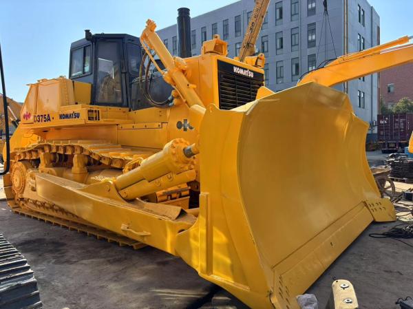 KOMATSU D375A Used Bulldozer 74 Ton Japan Stock 2720mm Track Length