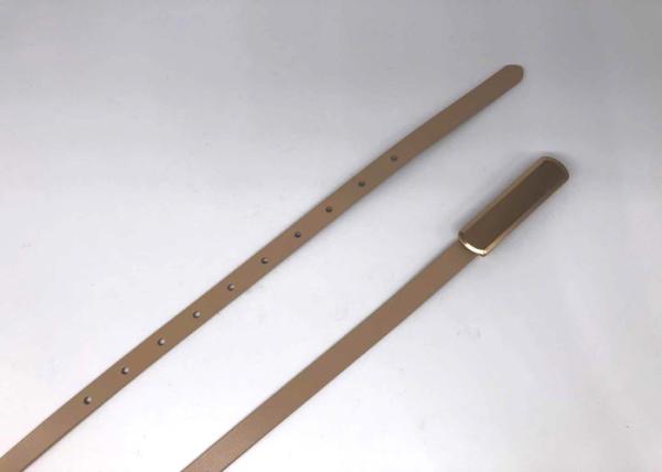 Skinny 15mm Women's Fashion Leather Belts For Dress