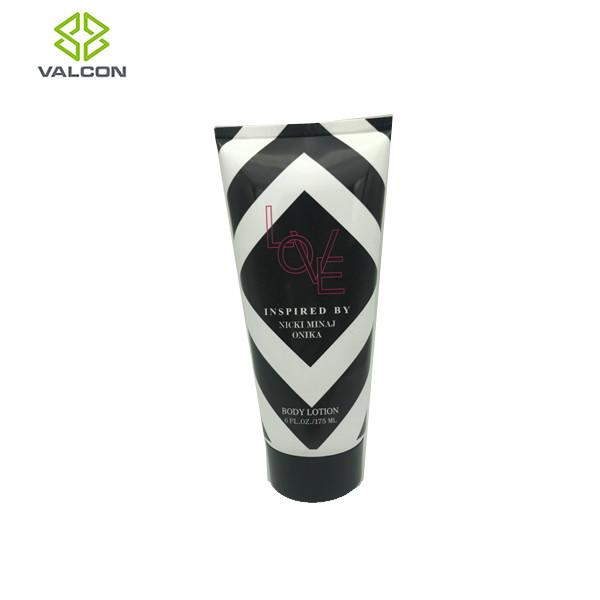 Black White Empty Lotion Tubes , Cosmetic Tube Packaging Big Capacity