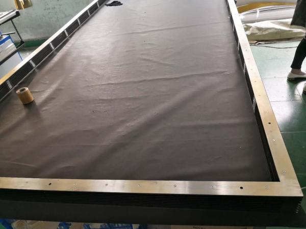 dust protective bellows made with metal frame +PVC +fiber cloth cover  for machine lifting platform