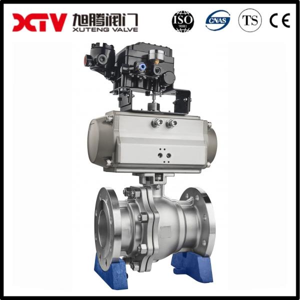 150-300lb API ANSI 10K-20K Flange Stainless Steel Pneumatic Actuator Flanged Ball Valve