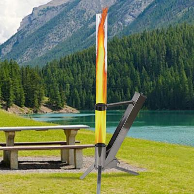 Outdoor Stainless Steel Pellet Burning Stove With High Temperature Resistant Glass