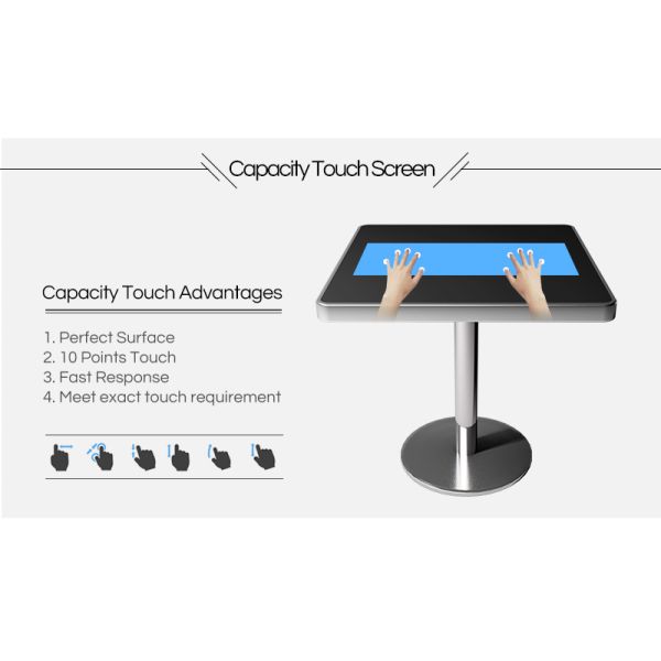 Capacitive Digital Touch Screen Game Table 21.5Inch For restaurant