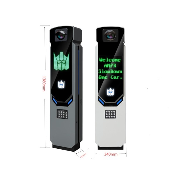Dual Lane ANPR System with 5MP Camera for Smart Parking Access Control