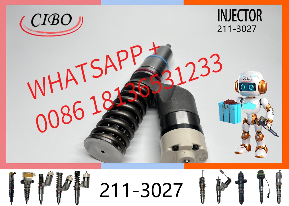 original 211-3027 Common Rail Fuel Injector for C15 3406E C10 Diesel Engine Construction Machinery Parts Replacement for OEM 2113027 10R-0959 original new injector
