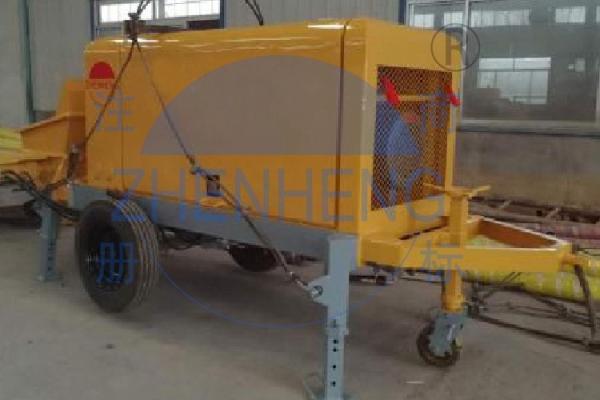 40m3 Hydraulic Diesel Concrete Pump Machine Wear Resistant 50 / 100m Conveyor Pipe