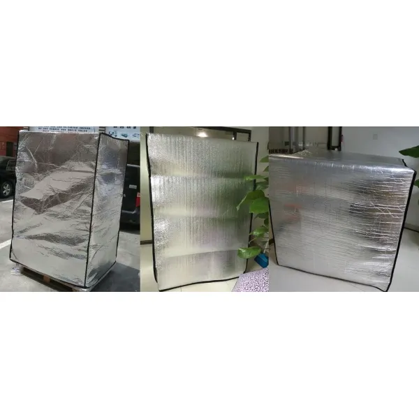 Cold Chain Insulated Pallet Cover EPE Bubble Woven Fabric Foil Pallet Cover