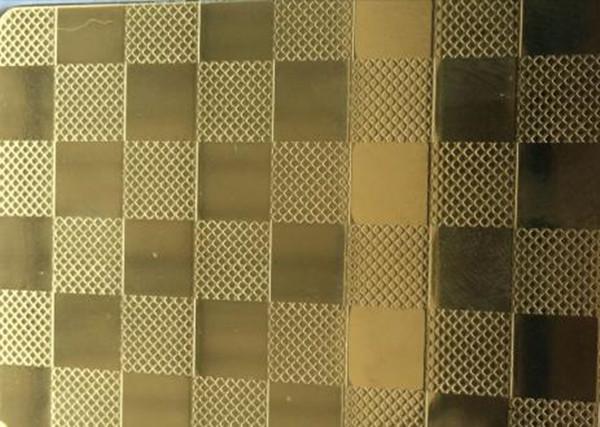 Custom Size Embossed Stainless Steel Panels , Decorative Stainless Steel Sheets