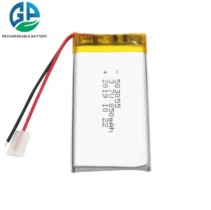 KC, MSDS, RoHS одобрен 503055 перезаряжаемая литий-ионная батарея 3.7v 850mAh литий-полимерная батарея