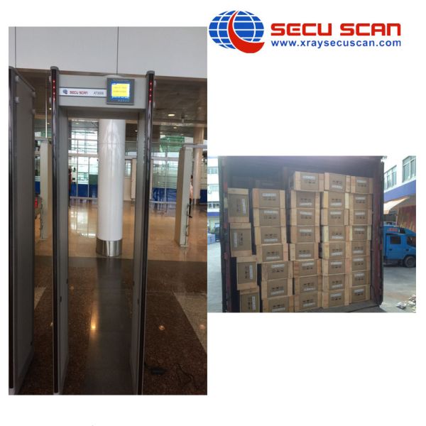 Airport / Embassy Walk Through Safety Gate / Multi Zone Metal Detector Door