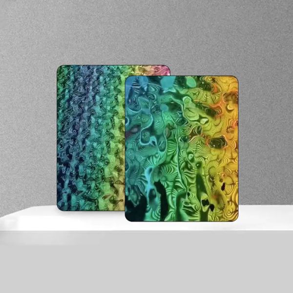 Изготовленный на заказ лист нержавеющей стали пульсации воды Pvd большой средний небольшой бил декоративное молотком