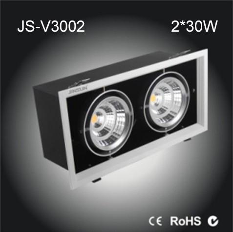 2*30W High power Epistar COB LED box lamp citizen chip high lumen led spot light dimmable