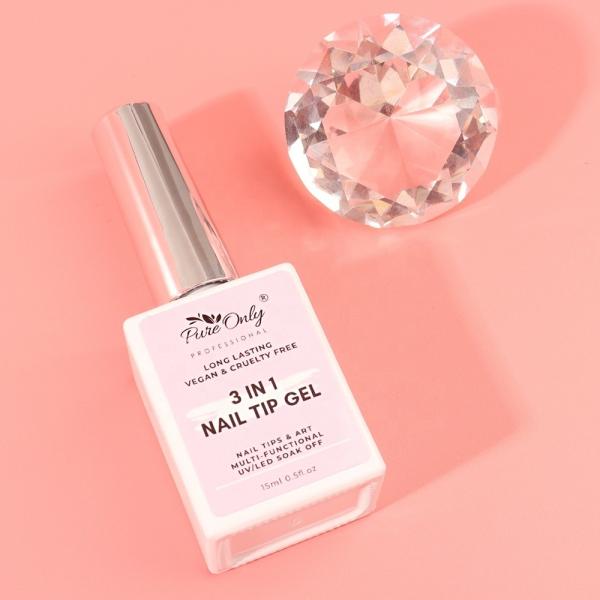 15ml Custom OEM Soft UV LED Gel X Nail Tips Full Cover Glue Soak Off Press on Nail Gel Tips with 1-