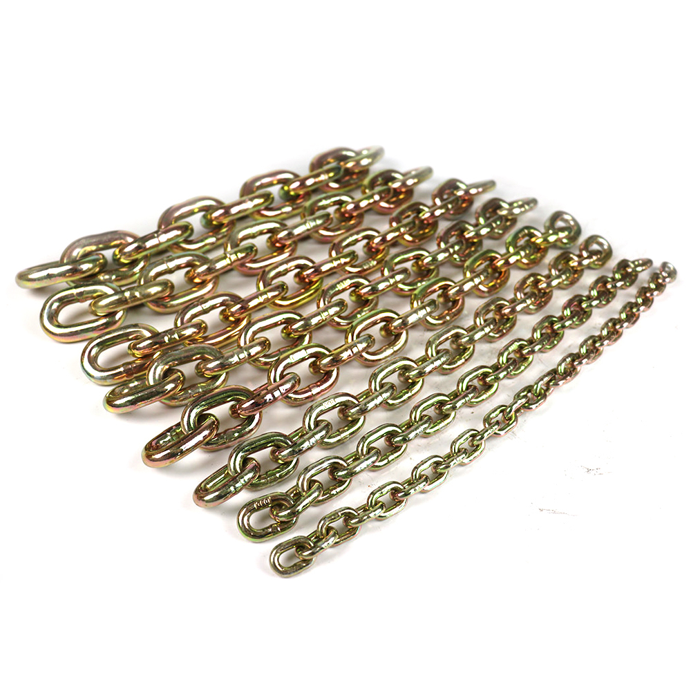 Galvanized Tie Down Chains Nacm96 Standard Grab Hook Chain With G70 Clevis Hook 5/16