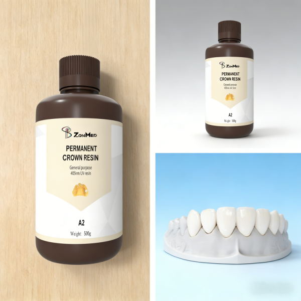 High hardness permanent crown materials dental crown components manufactured to meet stringent dental industry standards