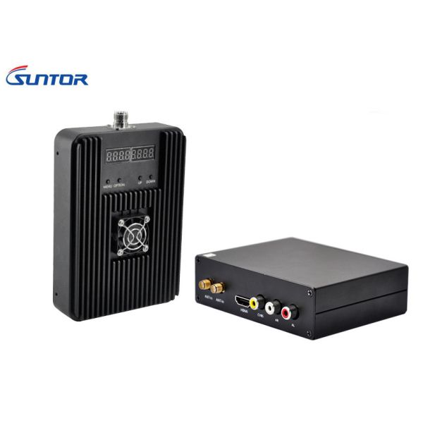 5w manpack COFDMの無線ビデオ送信機、軍の消火の適用