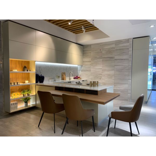 Modern Design Ready to Assemble L Shape Kitchen Cabinet with Eco-Friendly Material