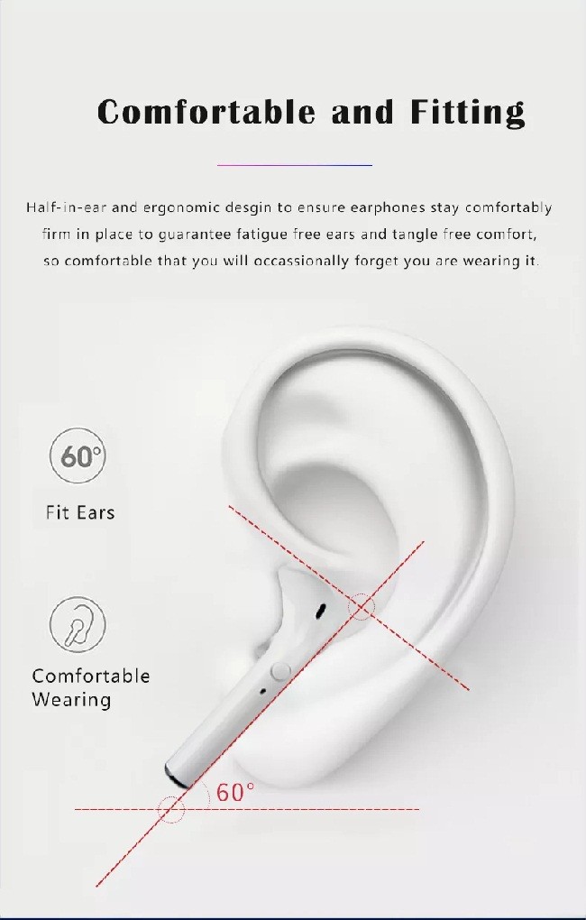 Шлемофон 2500mAh Bluetooth портативной машинки 5,0 TWS Airpods беспроводной Earbuds для смартфона