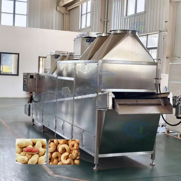Customizable Roasted Peanut Processing Line of Industrial Nuts Cooling Machine SUS304 Stainless Steel