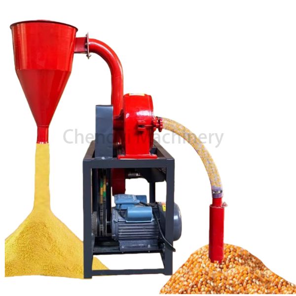 Self Priming Grain Crusher Machine Automatic Hammer Mill For Feed Grinding
