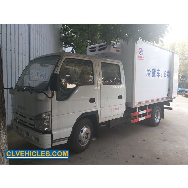 ISUZU ELF Refrigerator Freezer Truck Crew Cab Diesel Light Duty