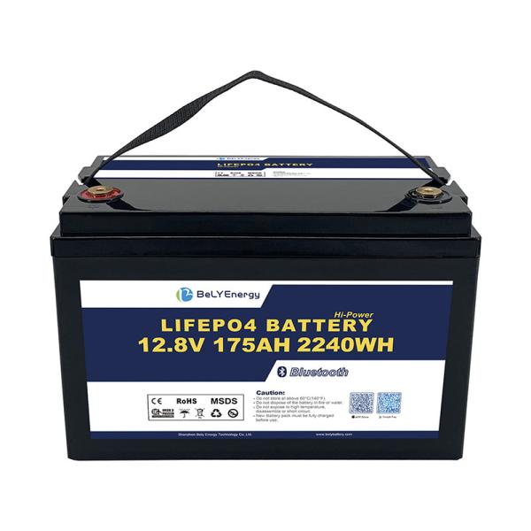 2240Wh IP65 LiFePO4 Piles au lithium-ion Pack de batterie 12V175Ah