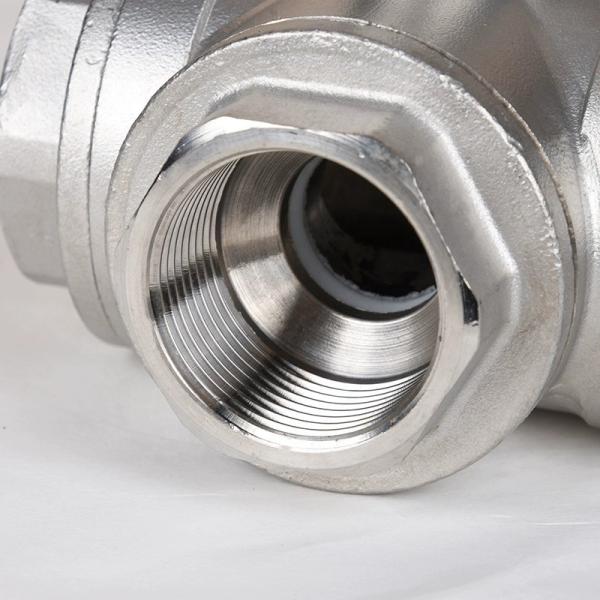 Industrial Three-way High Platform Water Valve with Stainless Steel Female Float Ball